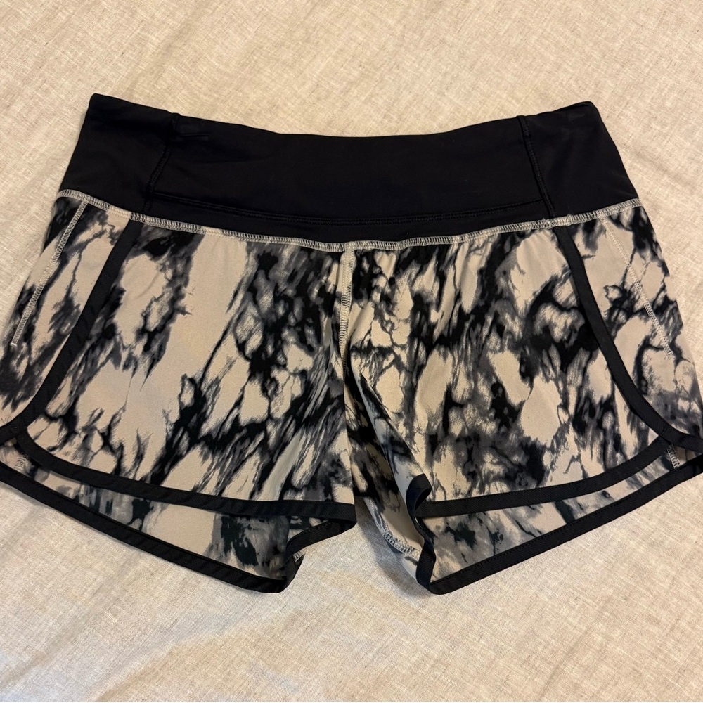lululemon athletica Black and Tan Athletic Shorts